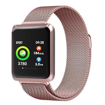 XZYP Bluetooth Smartwatch, Reloj con Pulsera De Metal con Pantalla ...