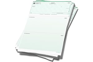 EXPRESSCHECKPRINTING Computer Checks Compatible W/QB Check On Top [1000 Sheets]