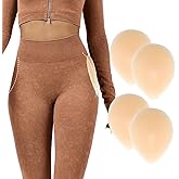 Majurphy 2 Pairs Silicone Hip Pads Adhesive for Women - Reusable Butt Lift Enhancer Pads, Sticky Buttocks Enhancer