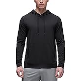 CRZ YOGA Cloud Jersey Pullover Hoodies for Men - Casual Workout Long Sleeve Basic Hooded Sweatshirts with Pocket