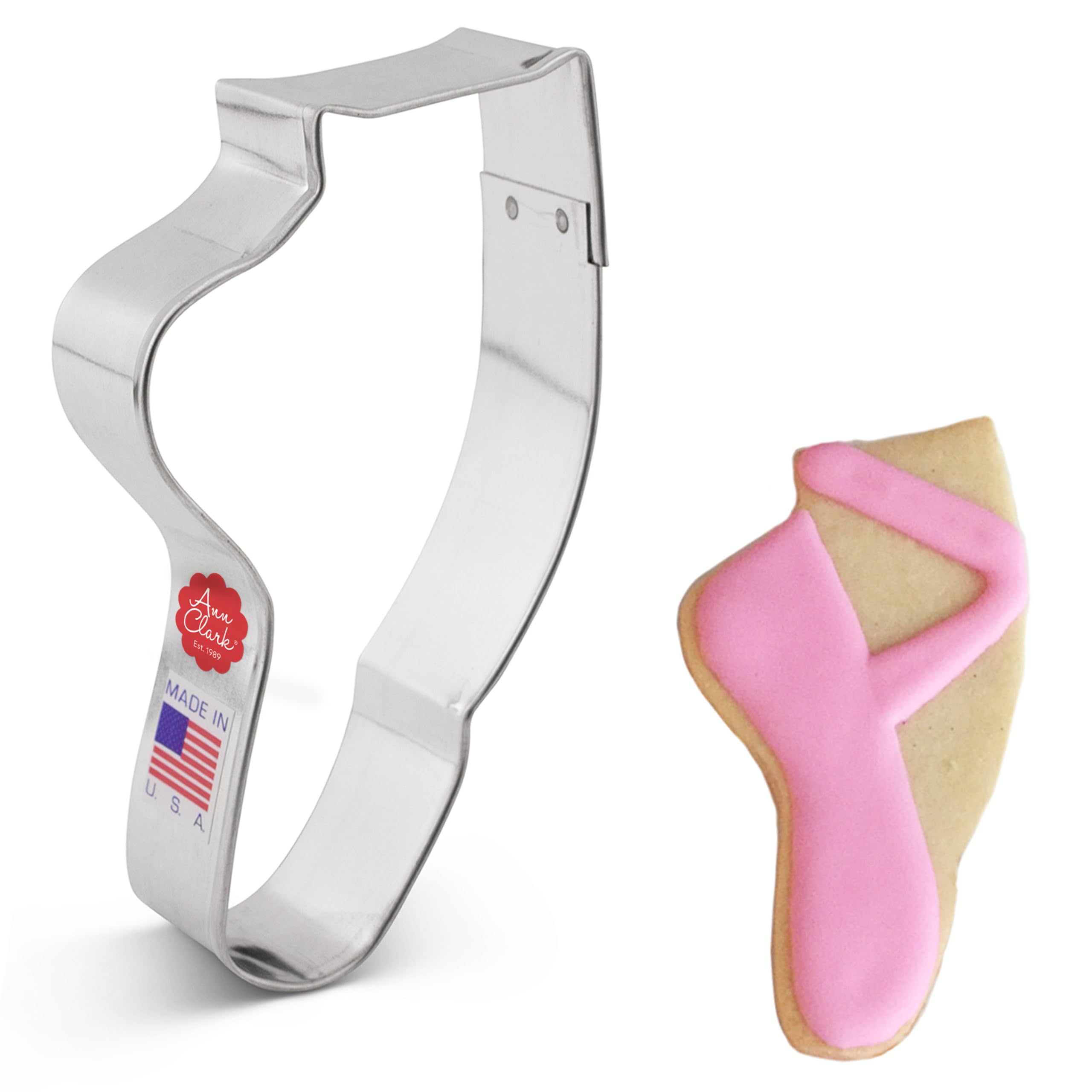 Ann Clark Cookie Cutters Ballet Slipper/Shoe/Foot Cookie Cutter, 11.43 cm