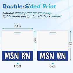 Besoar 5 Pack MSN RN Badge Buddy Card Holder