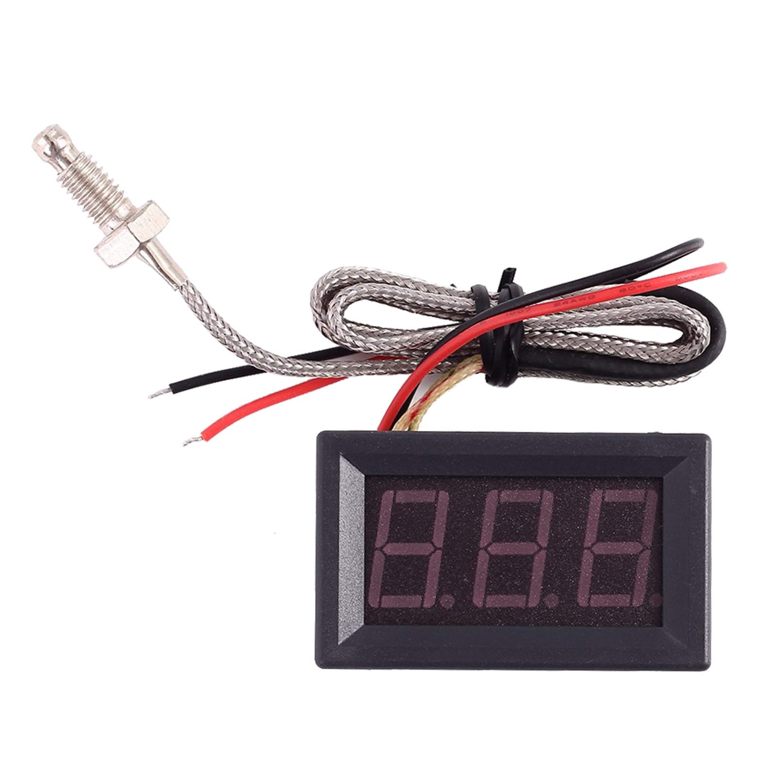 Thermometer Meter, DC 4.0V-28V Industrial Digital Thermometer K-Type M6 Thermocouple Tester Digital LED Display