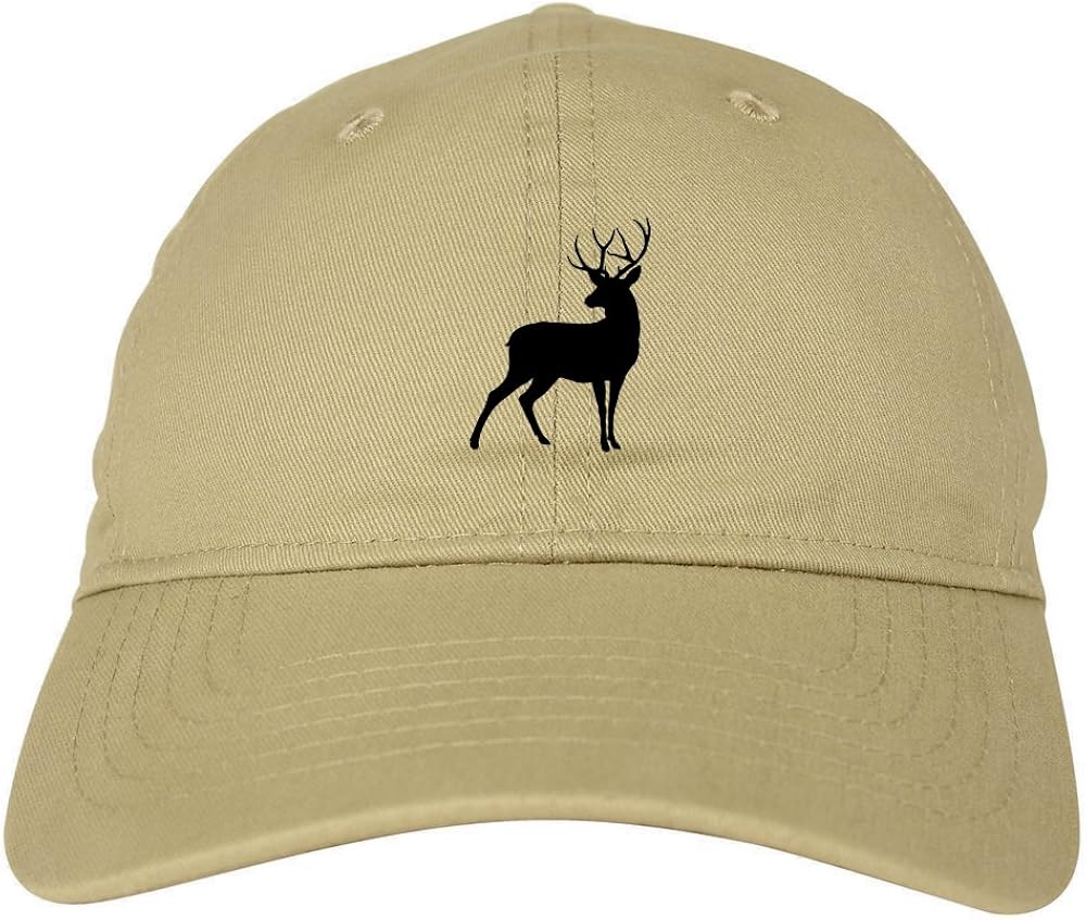Deer Hunting Hunter 6 Panel Dad Hat Cap Beige at Amazon Men’s Clothing store