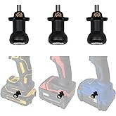 Spider Tool Holster - Drill Pins - Pack of Three - Attaches to The Side of Any Brand Power Drill and Driver with provided Screws - Pairs with Spider Tool Holster and Tool Docks