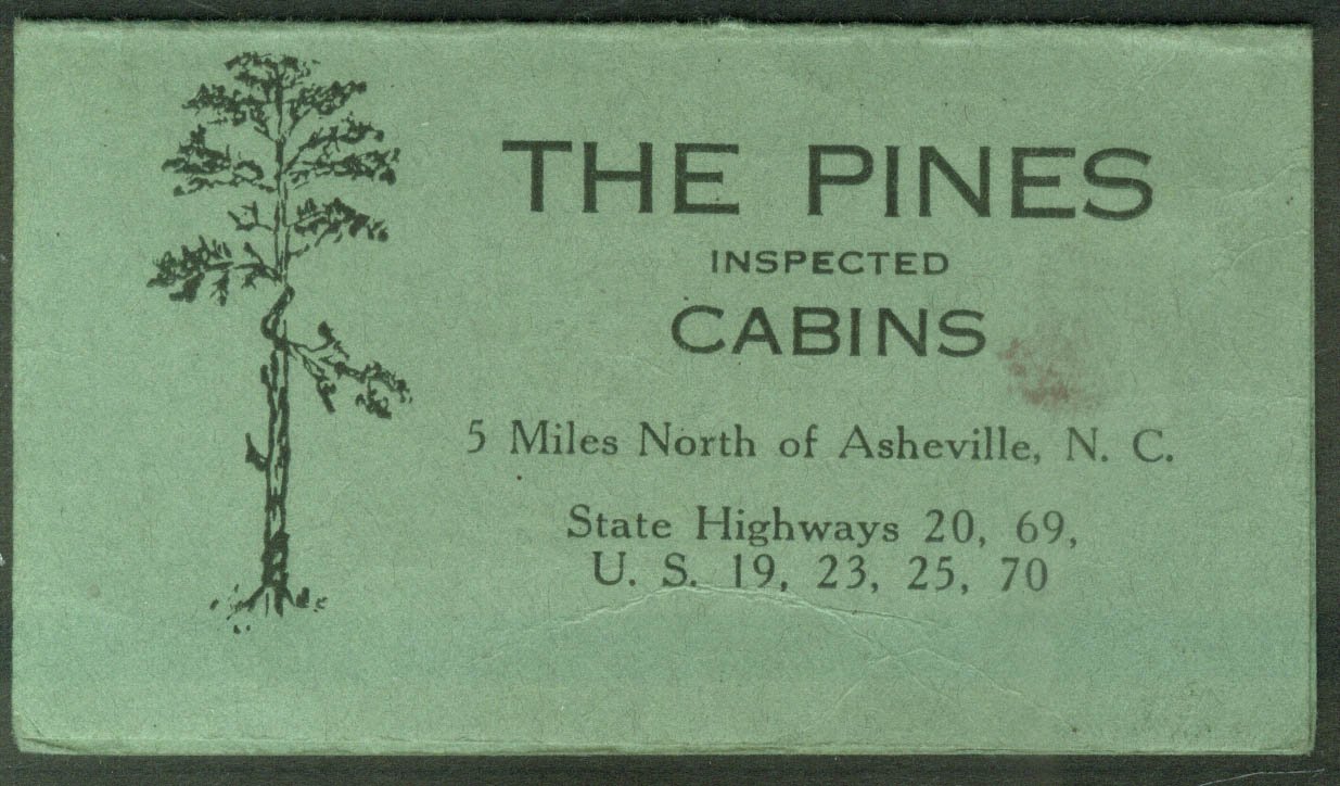 Amazon Com The Pines Cabins 5 Miles N Of Asheville Nc Folder Card