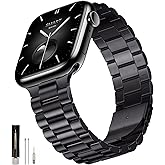 SUNFWR Compatible with Apple Watch Band 44mm 45mm 42mm 46mm 49mm for Men Women, Stainless Steel Metal iWatch Band for Apple Watch Series 11/10/9/8/7/6/5/4/3/2/1/SE/SE2/SE3 Ultra3/2/1 (No case)