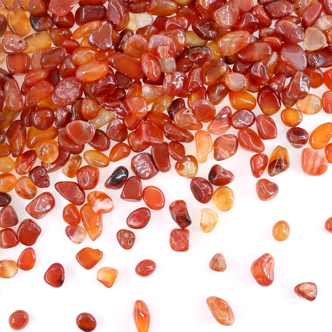 Swpeet Agate, Large Gemstone Chips, Mixed (Yellow, White, Blue, Green, Red), Irregularly Shaped Stones, Crystal Chips, Perfect for Jewelry Making, Home Decoration