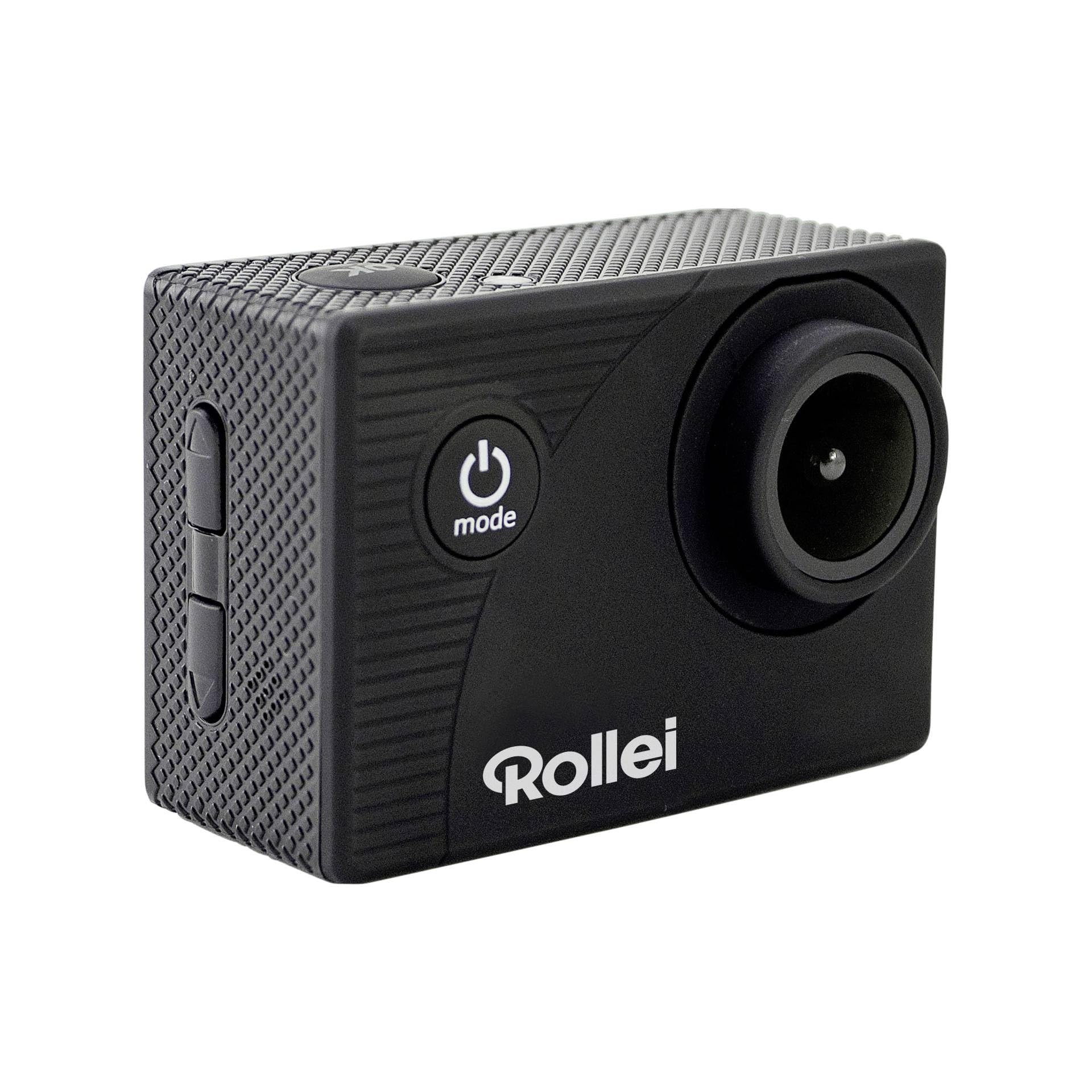 Rollei Actioncam 372 - Action Camcorder with Full HD Video Resolution 1080p/30 fps, Wide-angle lens, waterproof up to 30 m, incl. underwater protective case - Black