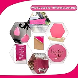 Eszeoee 2 Pack 8'' x 12'' Opaque Pink Acrylic