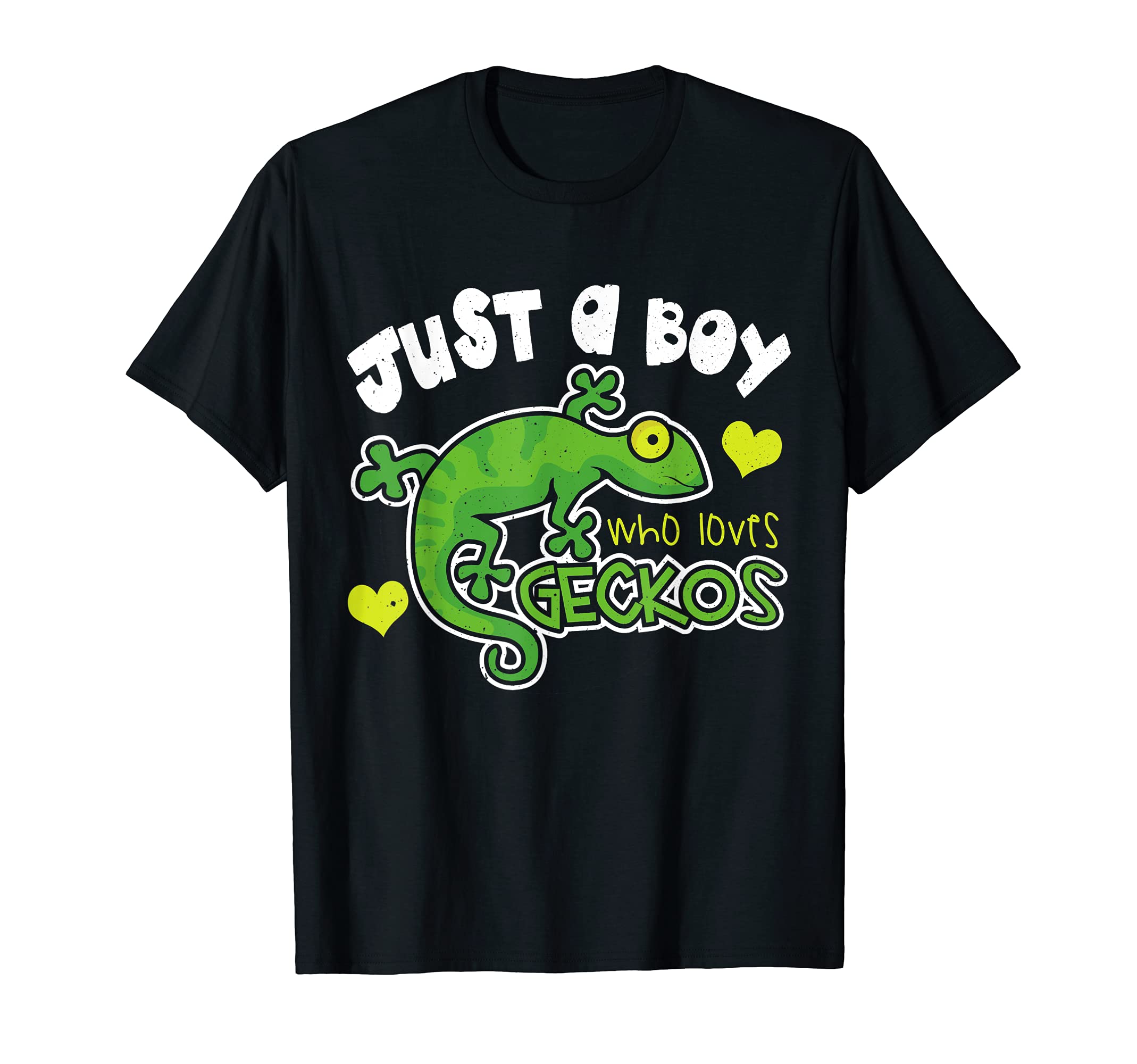 Boy Loves Geckos Funny Cute Reptile Herpetologist T-Shirt
