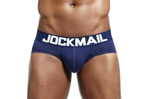 JOCKMAIL Mens Brief Sport Breathable Underpants Sexy Pouch Boxer Brief