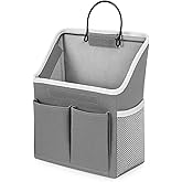 Zelphvt Wall Hanging Storage Bag, Hanging Storage Basket for Organizing, Wall Organizer with Pockets for Bathroom, Bedroom, Dormitory, RV