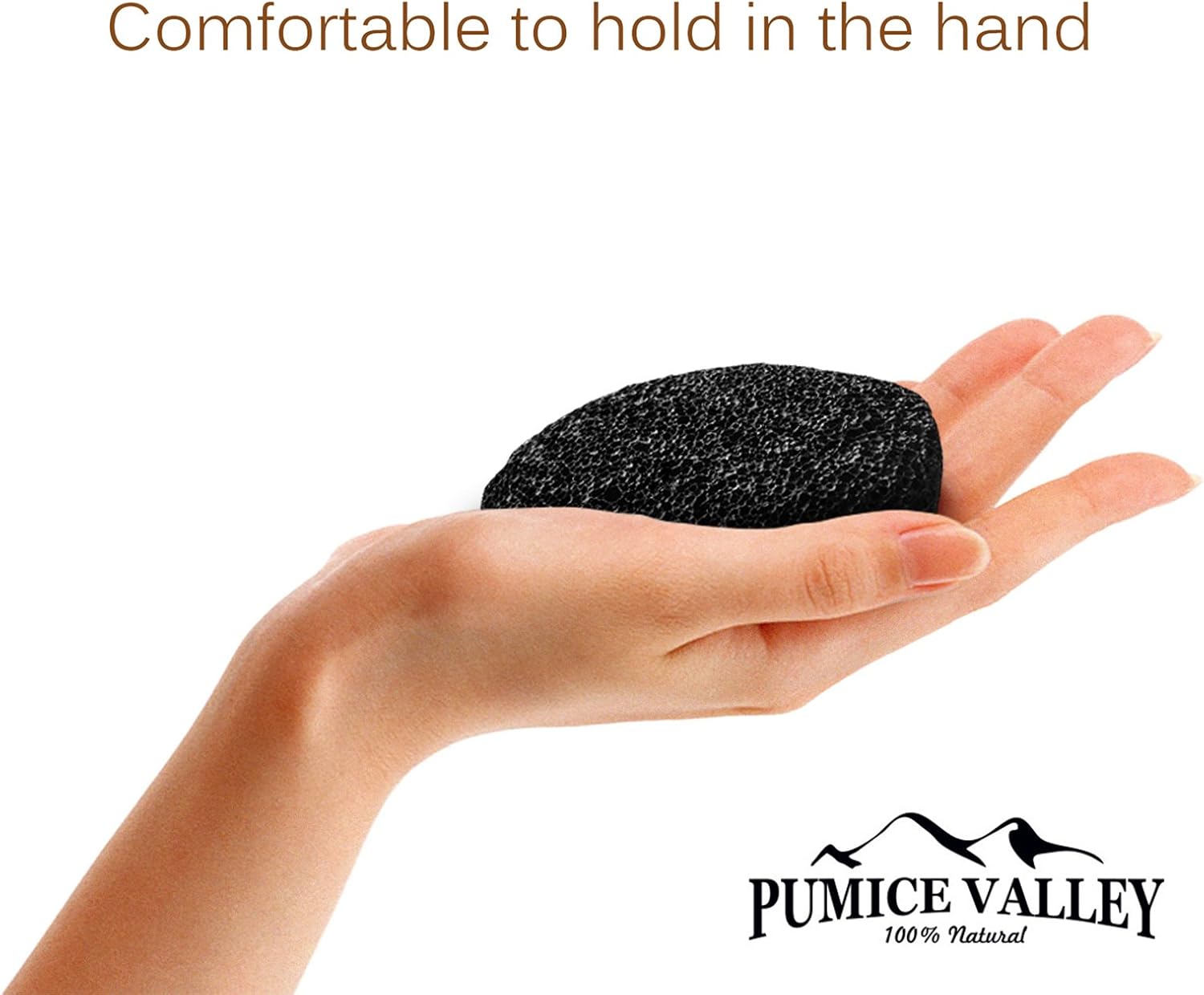 Pumice Stone - Natural Earth Lava Pumice Stone Black - Callus Remover for Feet Heels and Palm - Pedicure Exfoliation Tool - Corn Remover - Dry Dead Skin Scrubber - Health Foot Care: Health & Personal Care