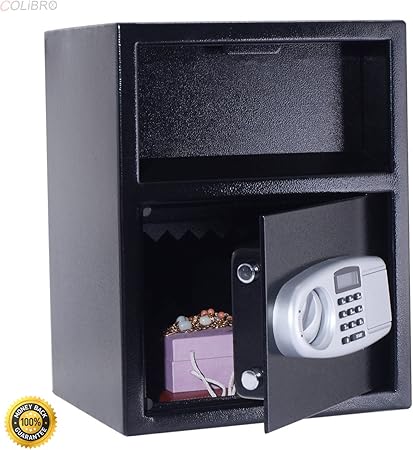 Colibrox Digital Safe Box Depository Drop Deposit Front Load Cash