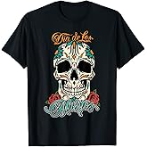 Day Of The Dead Mexico Retro DÃa de Los Muertos Sugar Skull T-Shirt