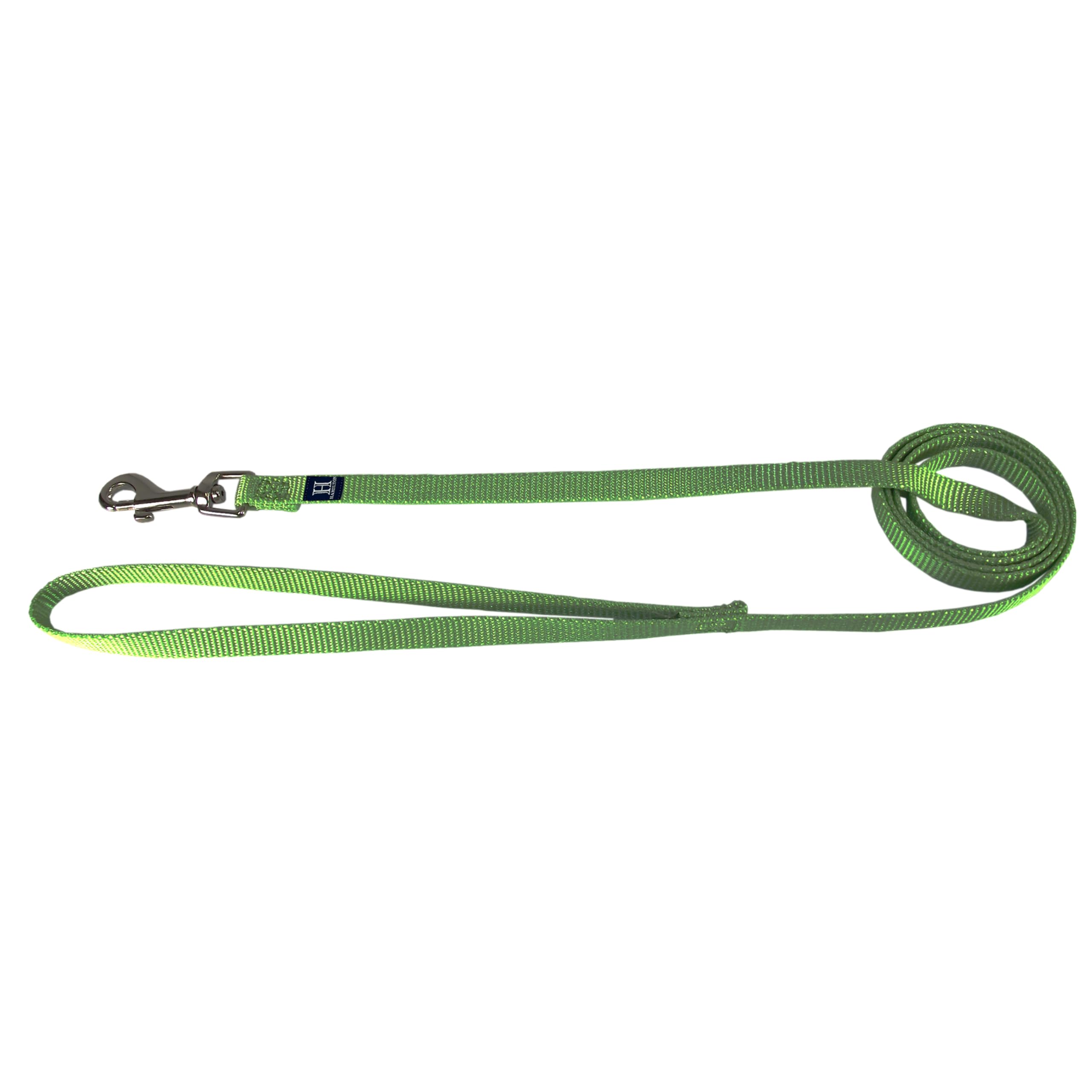 Hamilton Single Thick Deluxe Nylon Lead with Swivel Snap, 5/8-Inch by 4-Feet, Lime Green