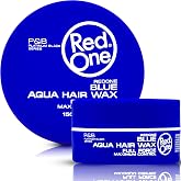 Redone Hair Styling Wax Blue 150ml | Ultra Strong Hold Gel Wax for Men &amp; Women | Bubblegum Scent | Long Lasting High Shine Hair Wax | Professional Edge Control &amp; Wet Look Styling Pomade