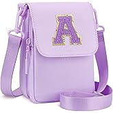 CLOUDWINGS Valentine Gifts for Girls Crossbody Purse Small Kids Initial Cell Phone Purse Crossbody Bags