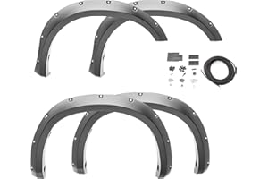 Bushwacker - Pocket/Rivet Style, Front & Rear Fender Flares | Fits 2019-2026 Ram 2500/3500, (Excludes Dually), Black | 4-Pcs. 50930-02