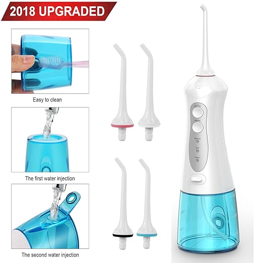 Acevivi Water Flosser Oral Irrigator For Teeth With 4 Jet Tips