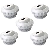 PoolSupplyTown Pool Spa 1/2" Opening Hydrostream Return Jet Fitting SP1419C with 1-1/2" Inch MIP Thread Replacement for Hayward SP1419C (5 Pack)