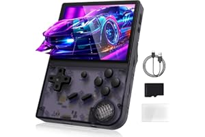 DOTOOKY Retro Handheld Game Console, Anbernic RG35XX Handheld Emulator Console, Portable Game Console Built-in 5474 Classic Games, Speaker, 2600mAh Rechargeable Battery(Purple)