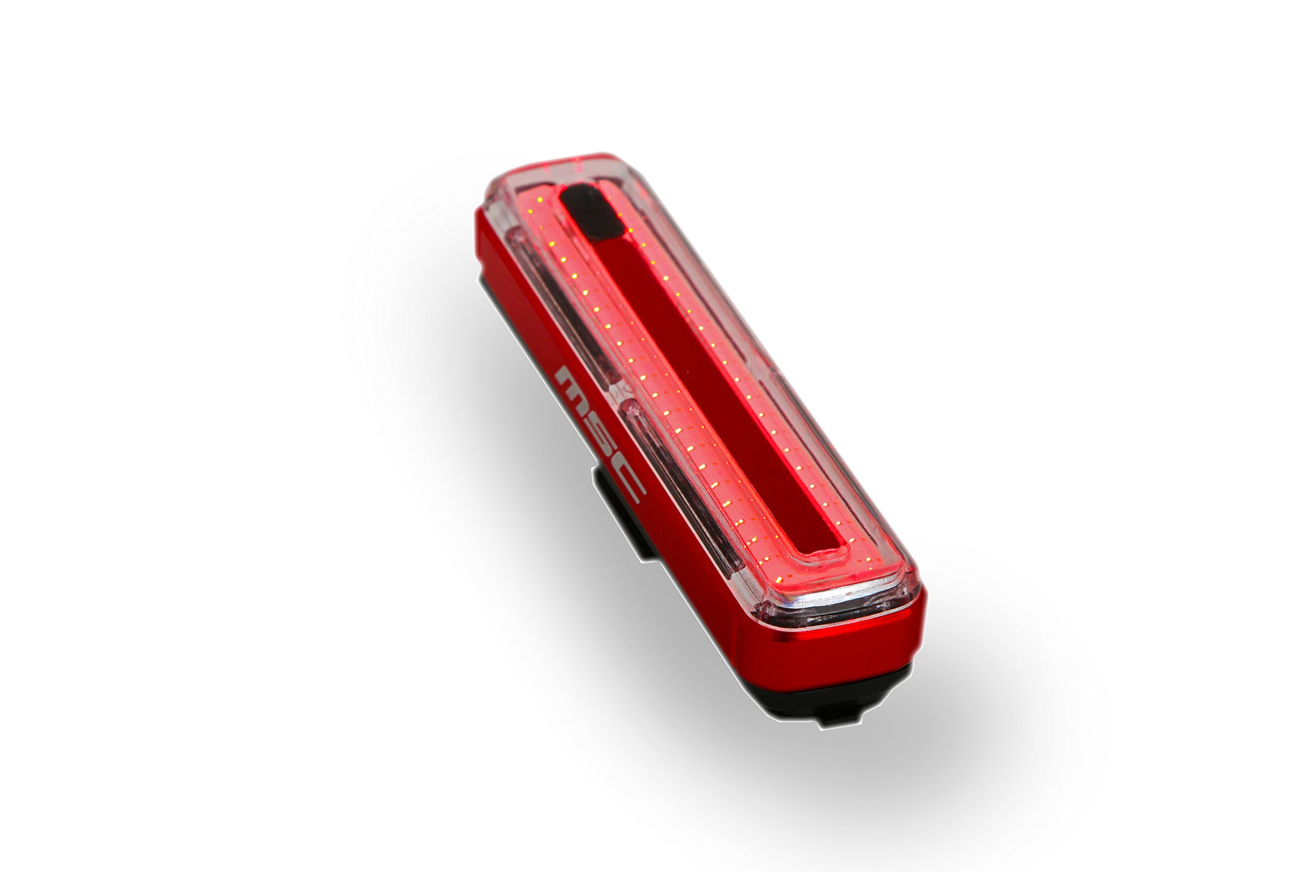 MSC Bikes lighttailrd Rear LED Red Light, Black, 100 Lumens