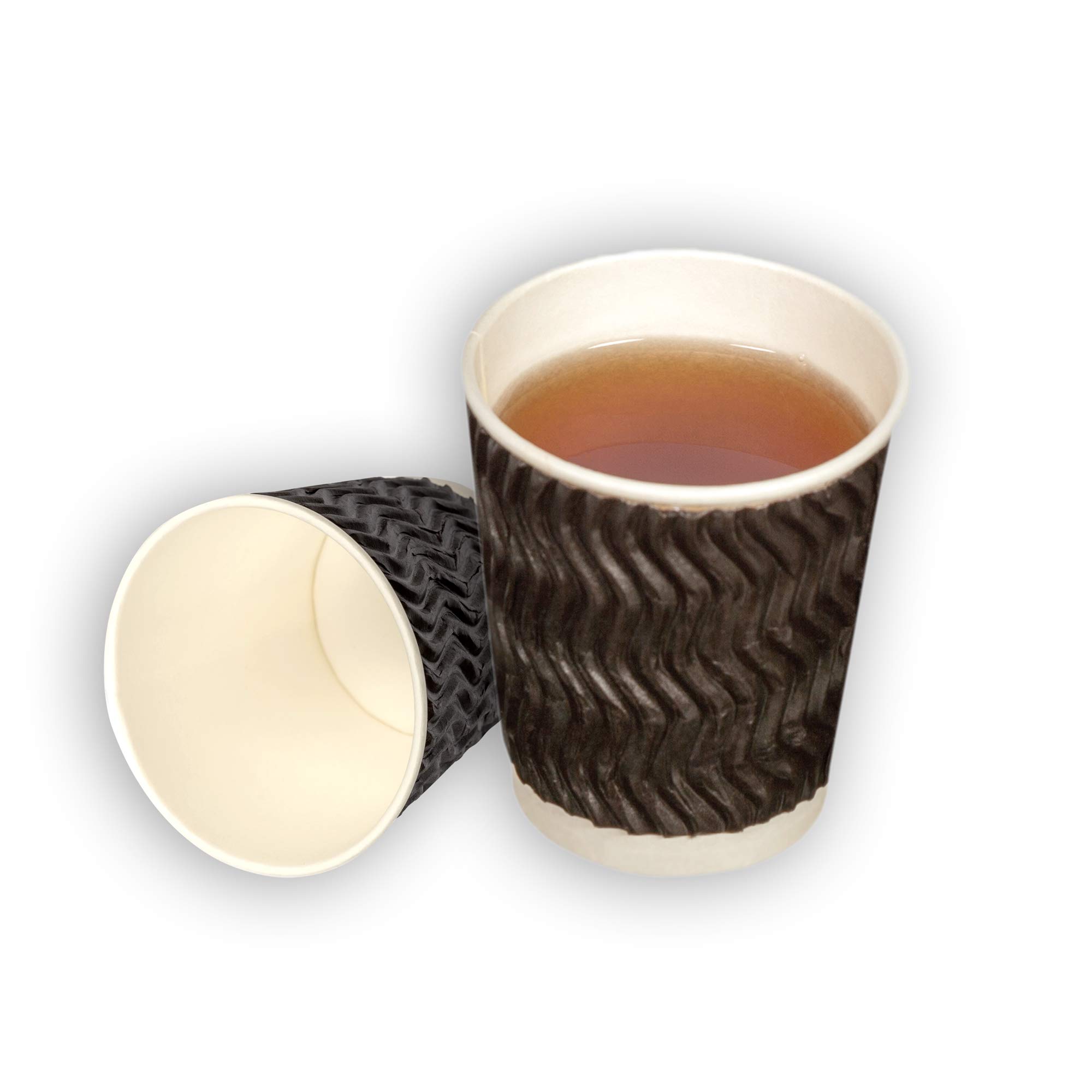 Helena Insulated Disposable Paper Zig Zag Hot Coffee Cup for Hot or Cold Drink,4oz - 100 pieces