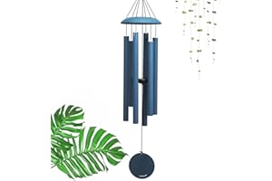 Vanquer Wind Chimes for Outside Deep Tone - 38'' Wind Chimes Outdoor Clearance, Deep Tone Wind Chimes, Windchimes Outdoors, Memorial Wind Chimes, Sympathy Gift, Garden Patio, Home Décor, Pacific Blue