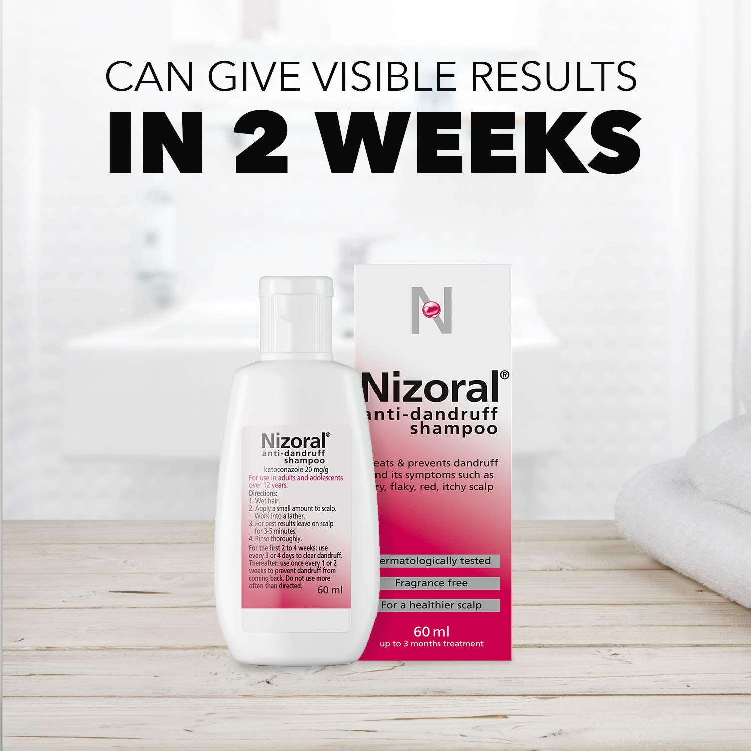 Nizoral Antidandruff Shampoo, Treats and Prevents Dandruff, Suitable