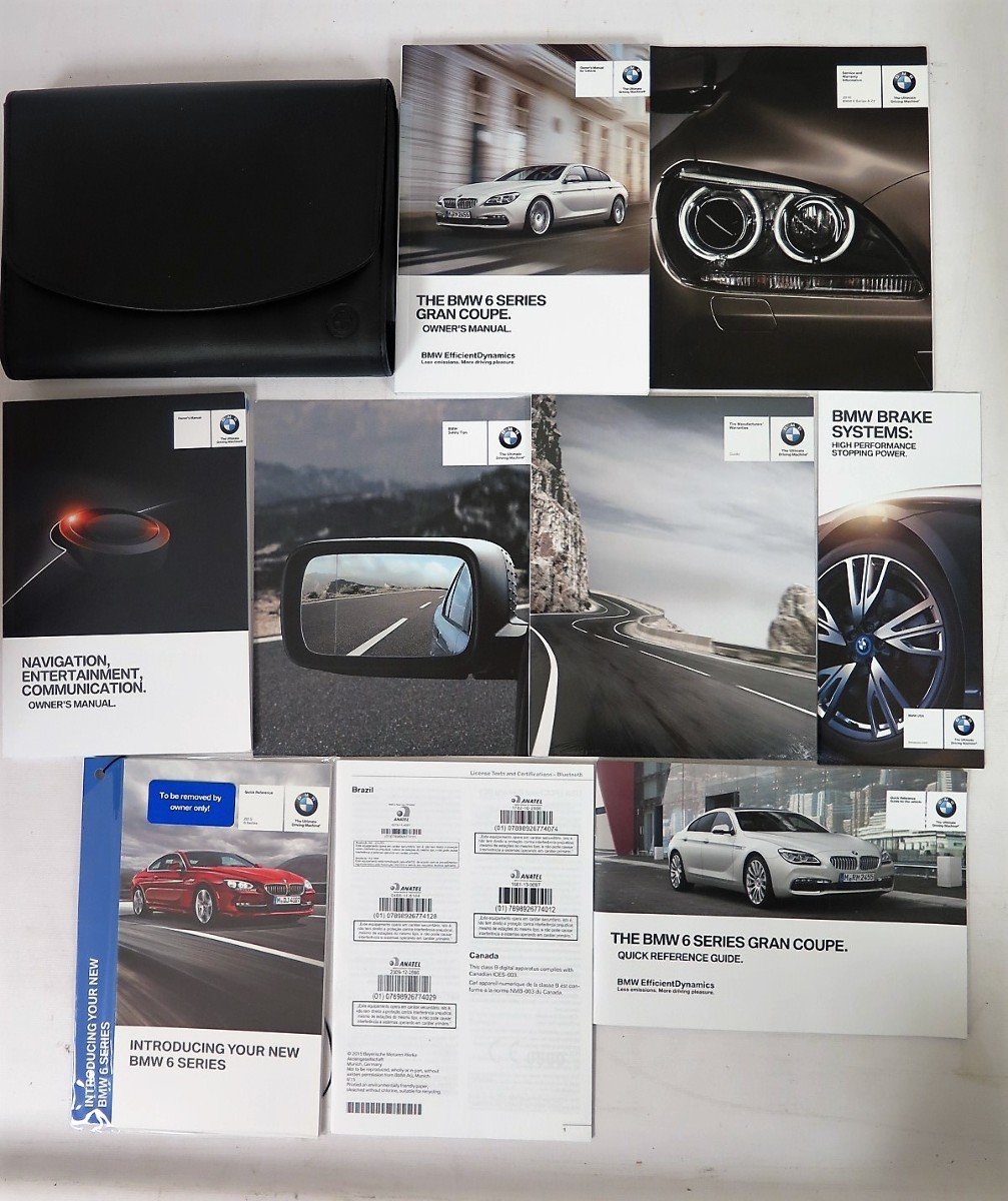 2016 BMW 6 Series Gran Coupe Owners Manual Guide Book Set With Case  Paperback – 2016