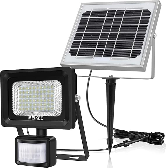 MEIKEE 60LED Solar Lights Outdoor with Motion Sensor, Garden Lights