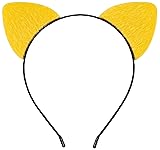 Bonnie Z. Leonardo Yellow Cat Ears Headband Furry