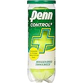 Penn Control Plus Tennis Balls - Youth Felt Green Dot Tennis Balls for Beginners, 1 Can 3 Balls