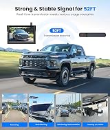 AUTO-VOX Solar Wireless Reversing Camera Kit HD Night Vision IP69K Waterproof view 2