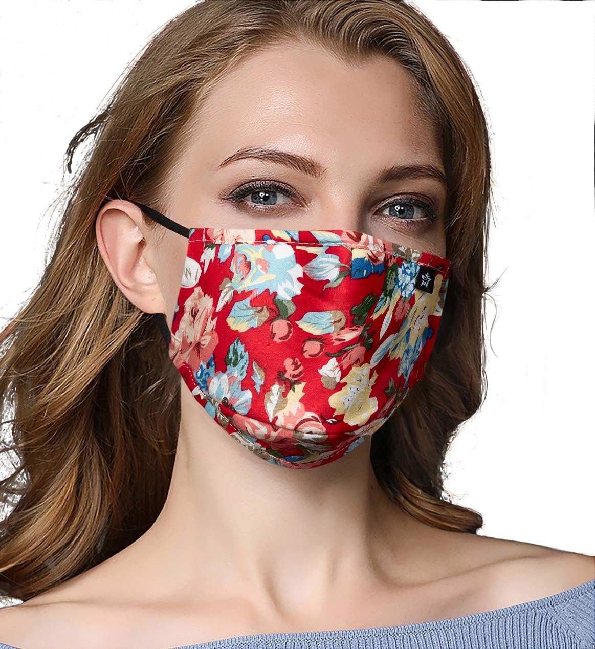 Washeable Reusable Mouth Mask Cotton Anti Dust Half Face Mouth Mask for Men Women Dustproof With Adjustable Ear Loops
