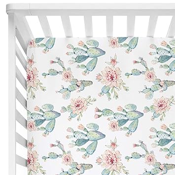 succulent crib sheet