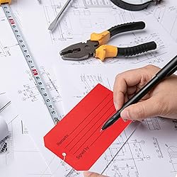 Zawinmay 50 pcs Out of Service Tags with Pre-Attach