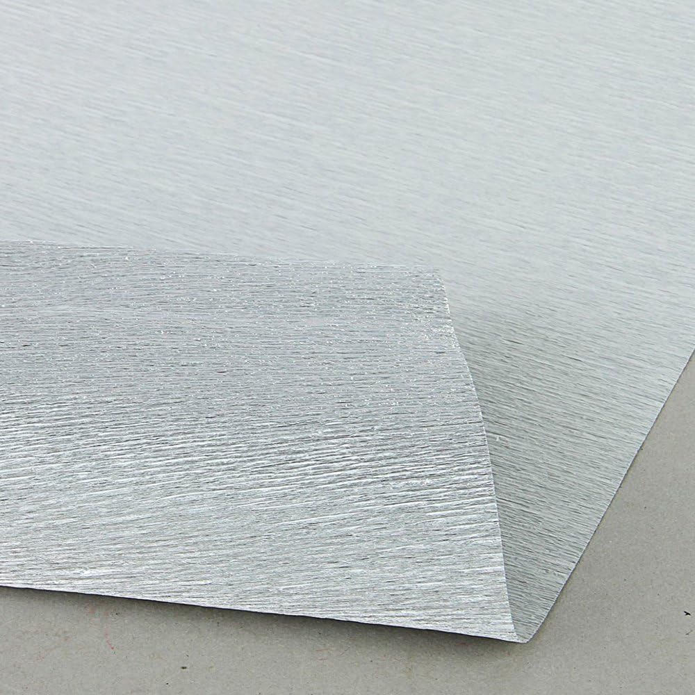 Italian Metalized Crepe Paper roll 180 gram - 802 Silver