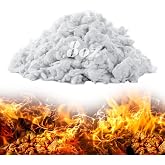 Wurosi 8 oz Gas Fireplace Embers, Rock Wool Embers for Gas Fireplace | Rock Wool Gas Fireplace Embers for Natural Gas Fireplaces,Vented and Unvented Compatible