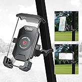 Roykaw Golf Cart Phone Mount Holder Compatible with EZGO/Club Car/Yamaha, Quick Release & One-Touch Lock/One-Handed Pick and Place, Compatible with iPhone 14/Galaxy/Google Pixel/Fits 4.7"-6.8"