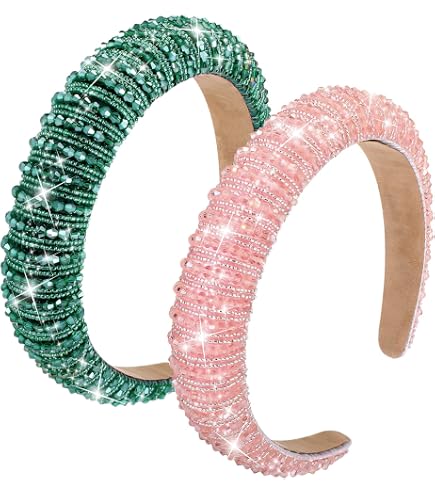 NWT:Wicked Glenda Good Witch Crystal Pearl Headband with Mirrored Storage Box #2 Amazon.com : Wicked 2 Pearl Glinda Pink Headband - hair  main image 4