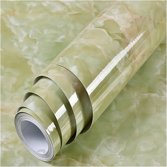 Auto adhesivo mármol color sólido impermeable papel pintado a prueba de
