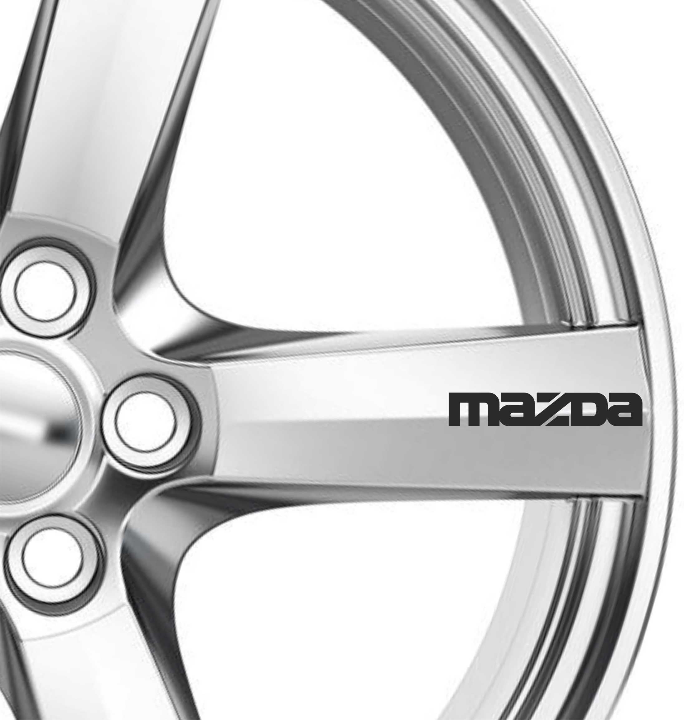 8 x Mazda Alloy Wheels Decals Stickers Adhesives 2 3 6 7 RX RX7