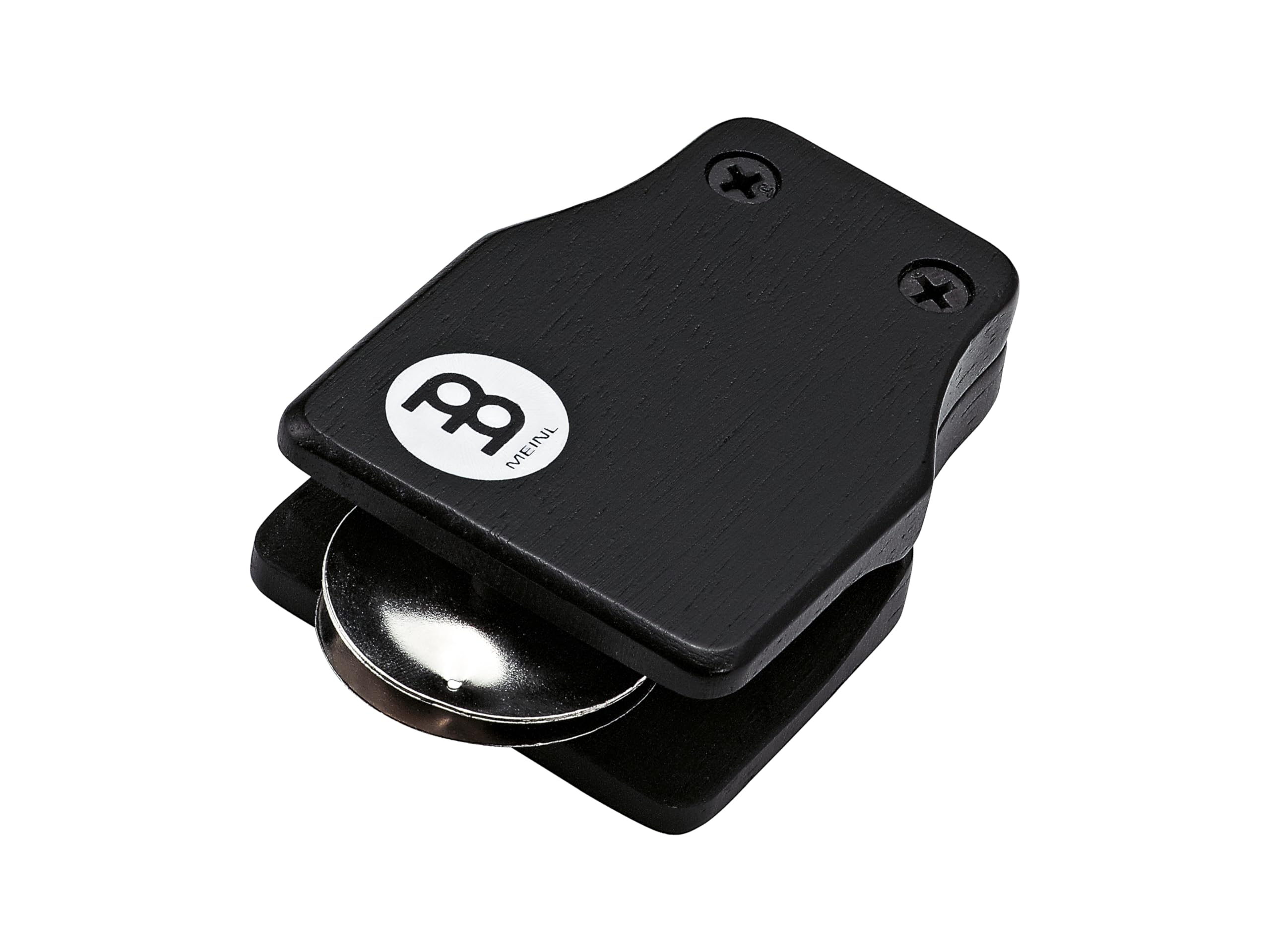 Meinl Percussion Cajon Jingle Castanet - Castanet with Steel Jingles and Velcro Fastener - Accessory for Instruments - Siam Oak, Black (WJC1-M)