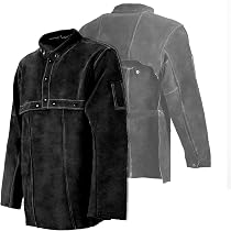 thumbnail image 2 of Leather Welding Apron,Heat & Flame-Resistant Heavy Duty Work Apron With 6 Poc Qfvgufnlufwbuf1d 2 of 14