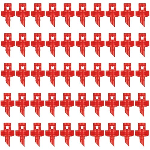 Moguer 120Pcs Atomizing Garden Sprinkler Sprayer 360 Degree Micro Sprinkler Garden Lawn Watering Misting Nozzle Sprinkler Irrigation System