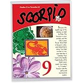 NobleWorks - 1 Jumbo Birthday Card with Zodiac Sign (8.5 x 11 Inch) - Astrology Birth Sign, Large Bday Greeting Card with Envelope - Scorpio J9449