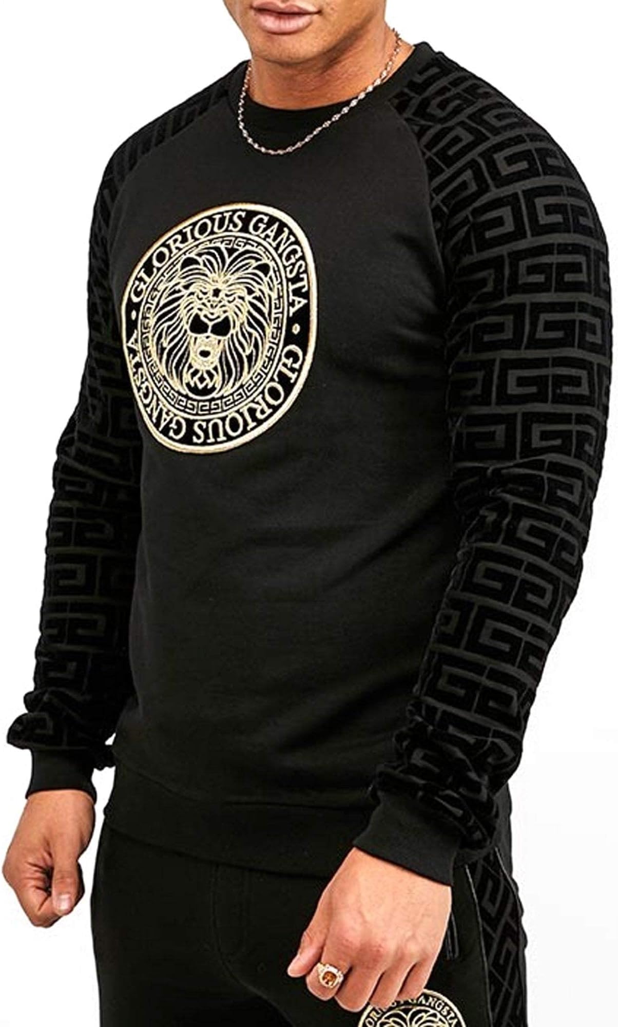 Napoli Black Crew Neck Logo Sweatshirt